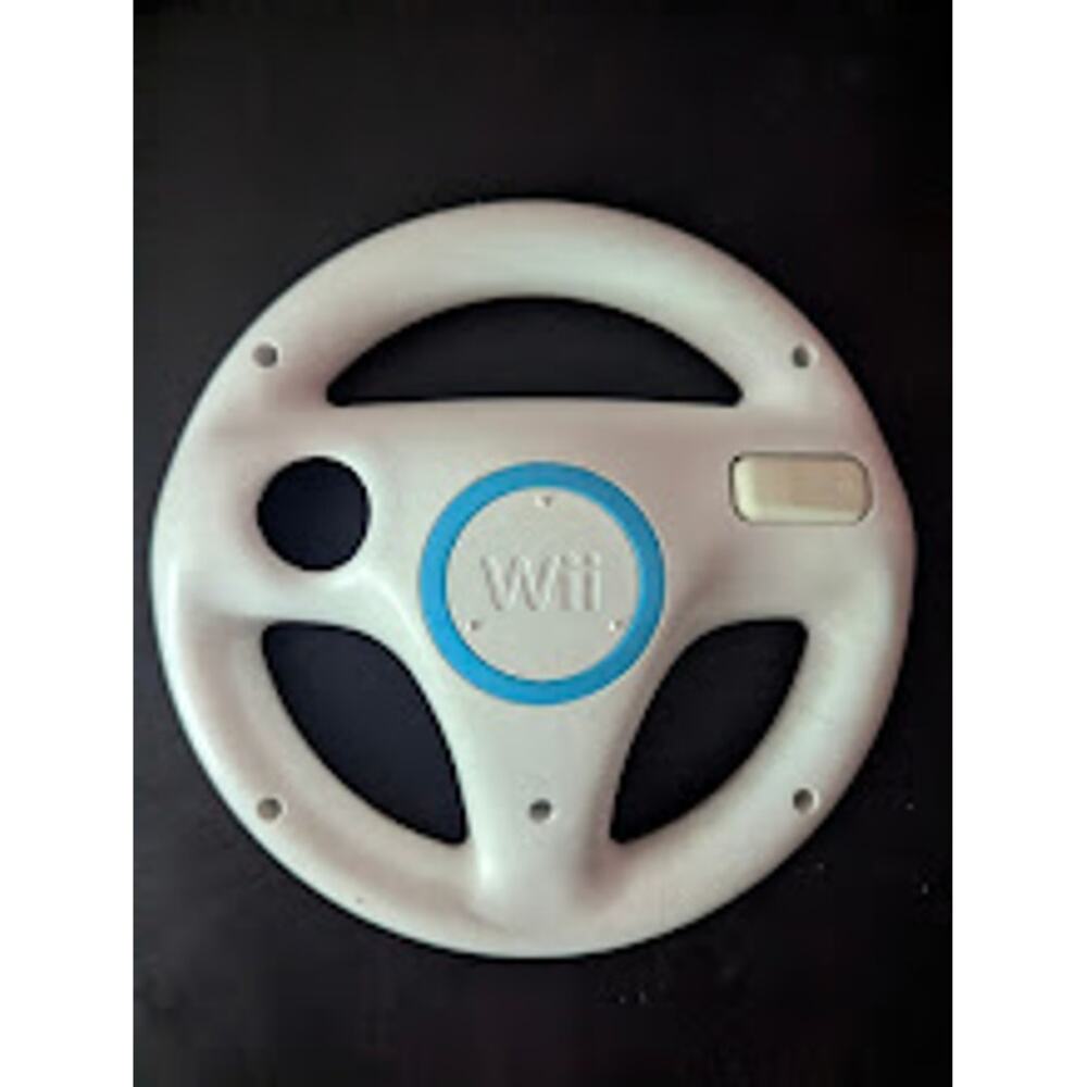 Mario Kart Wii Nintendo Wii Steering Wheel Controller White RVL-024